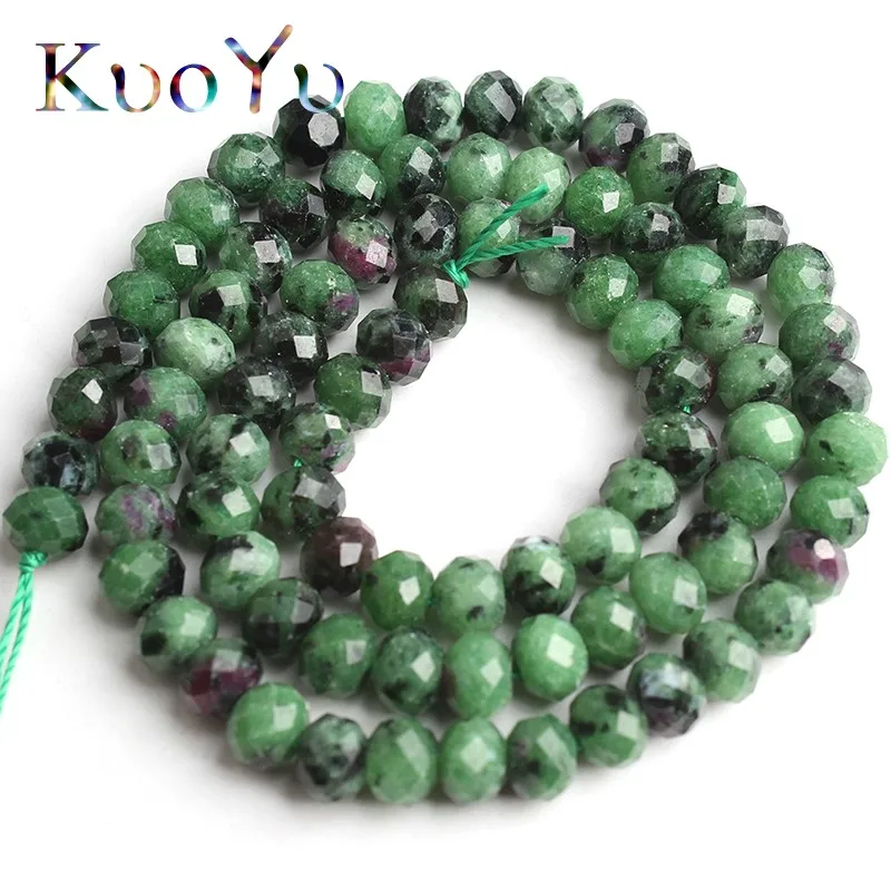 Бисер из натурального Epidote Rubys граненый бисер свободной формы для
