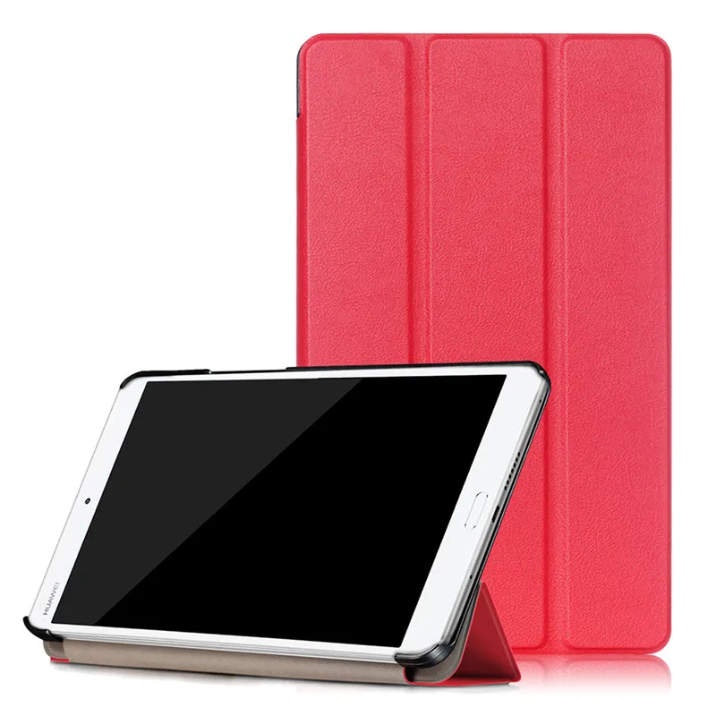 Тонкий смарт чехол из искусственной кожи с подставкой для Huawei MediaPad M3 8 4 BTV W09 дюйма