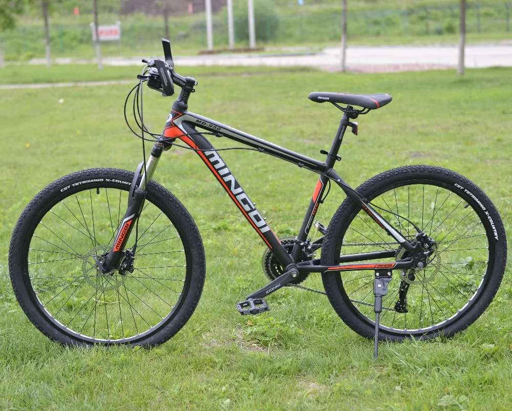 Aluminum frame 27 speed bicycle 26*1.95 inch mountain bike front and rear disc mechanical brake free delivery. | Спорт и развлечения