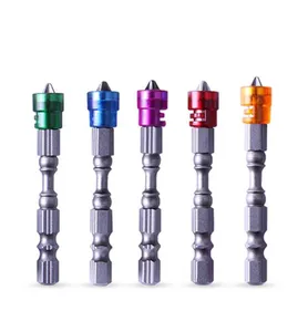 Набор крестовых отверток, 5 шт.лот, 65 мм, с шестигранным хвостовиком, для электроинструментов PH2, Магнитная отвертка