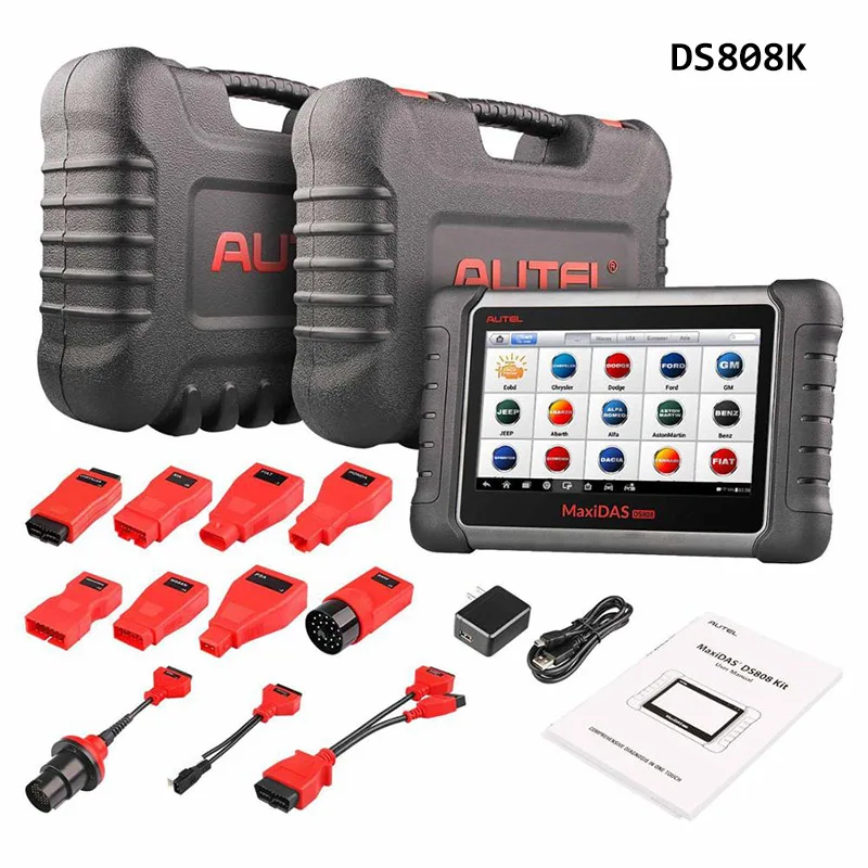 DS808 K Aute OBD2 сканер диагностический инструмент Maxisys MS906BT/DS808K ключевой программист Автомобильный сканер лучше запускать x431 - Цвет: DS808 K