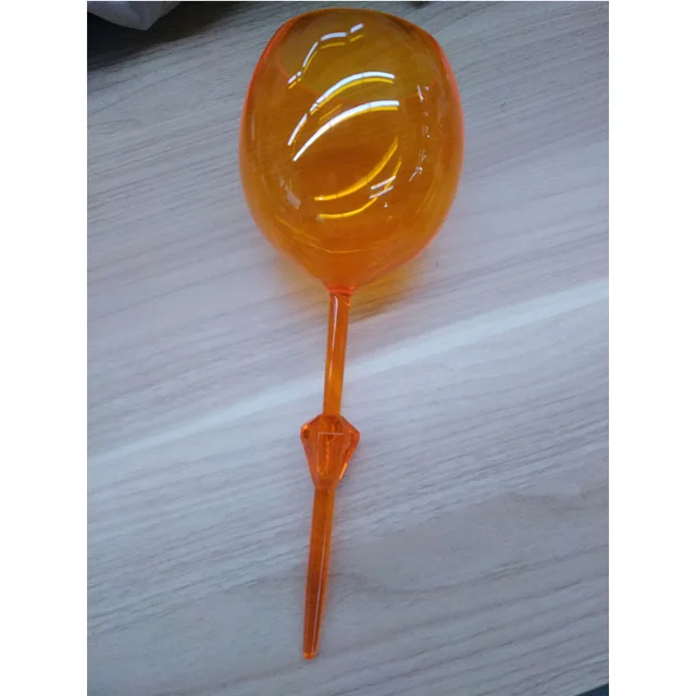 Diamond-Orange Пляж плавающий стеклянный акриловый Небьющийся вино пиво коктейль питьевой стекло es для бассейна пляж Открытый использования Прямая поставка - Цвет: Diamond-Orange