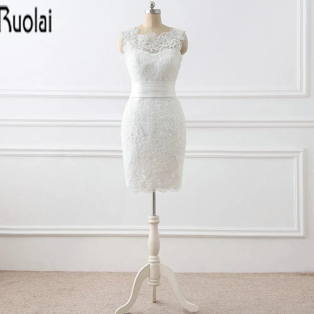 Женское кружевное свадебное платье длинное с круглым вырезом без рукавов со