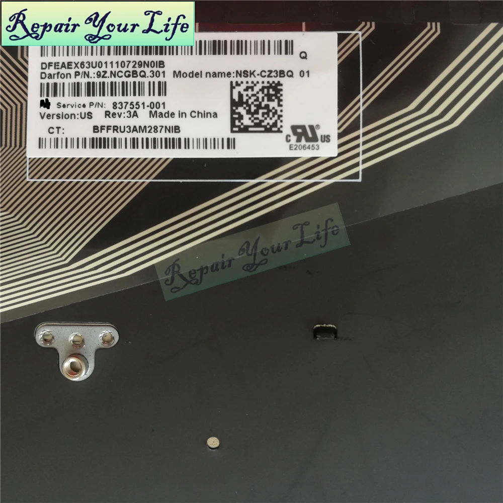 Английская клавиатура для ноутбука HP Probook 450 G3 455 G4 470 черная с подсветкой 837551 001