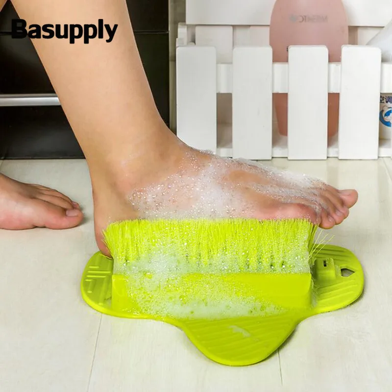 

Basupply 1Pc Foot Scrubber Brush Sucker Feet Massage Scrub Brushes Exfoliating SPA Shower Remove Dead Skin Foot Care Tool