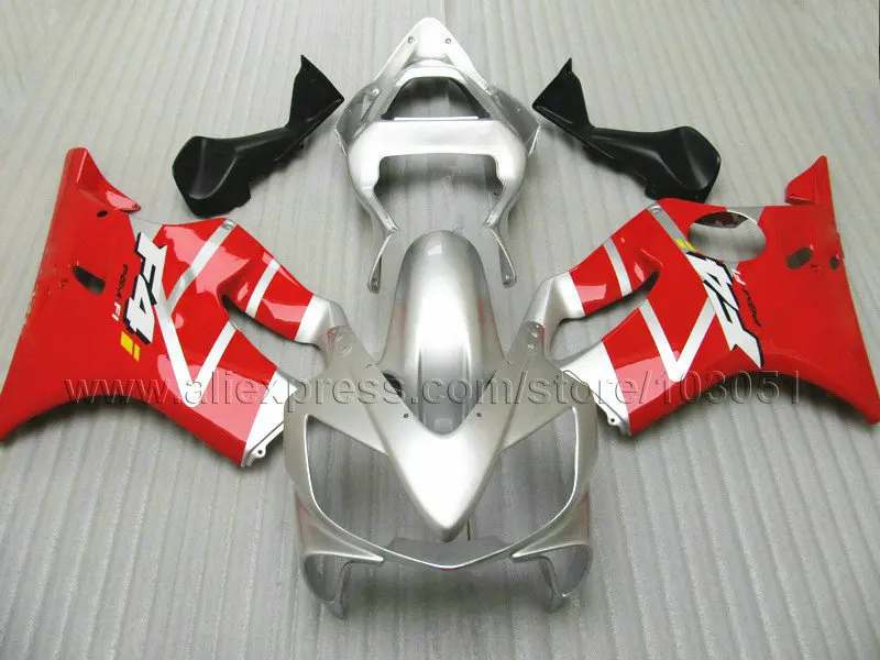 Новый набор обтекателей для Honda 2001 2002 2003 красный серебристый CBR 600 F4i 01 02 03 cbr f4i
