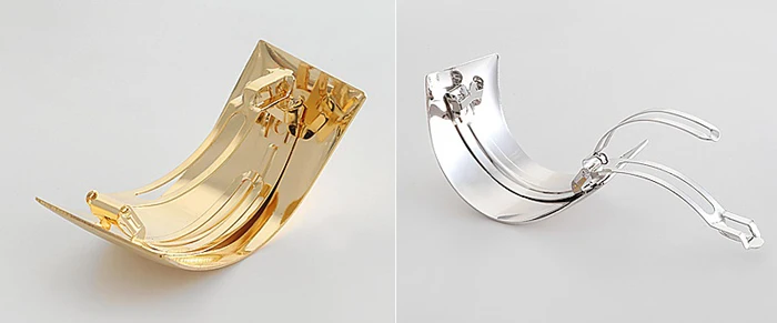 Новинка трендовые посеребренные заколки 2017 модные для волос с металлическими