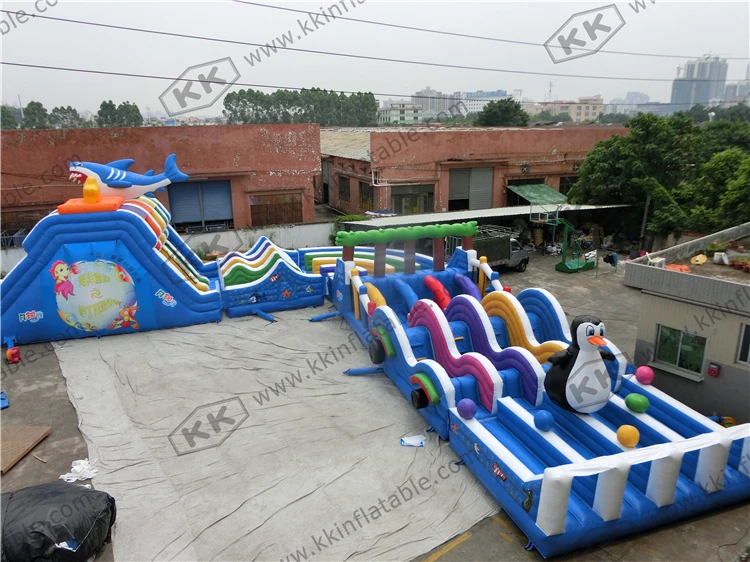 Надувные акулы для взрослых препятствия приключений морского мира|inflatable