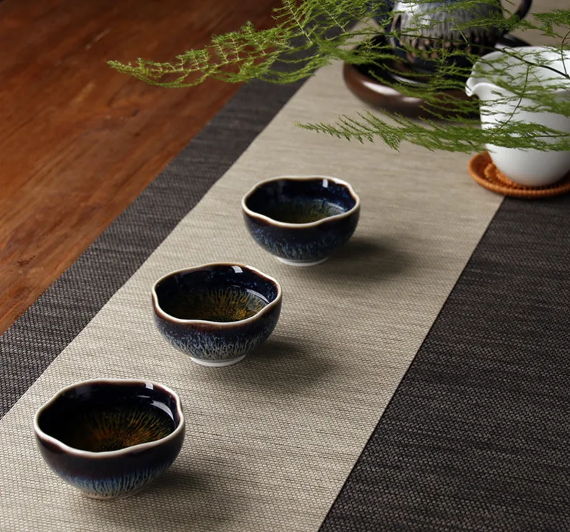 Новинка, 1 шт., чайный набор Jingdezhen, Небесные глаза, красная глазурь, китайский фарфоровый традиционный, мягкий чайный набор, чайный набор, чаша, посуда для напитков