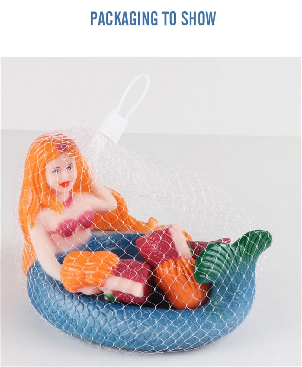 Игрушки для купания Русалочка игрушки резиновые милые морские Русалочки