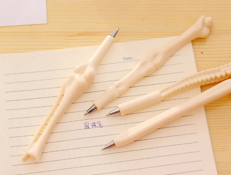 1 шт. забавные кости шариковая ручка в форме цветка ручки творческий офис