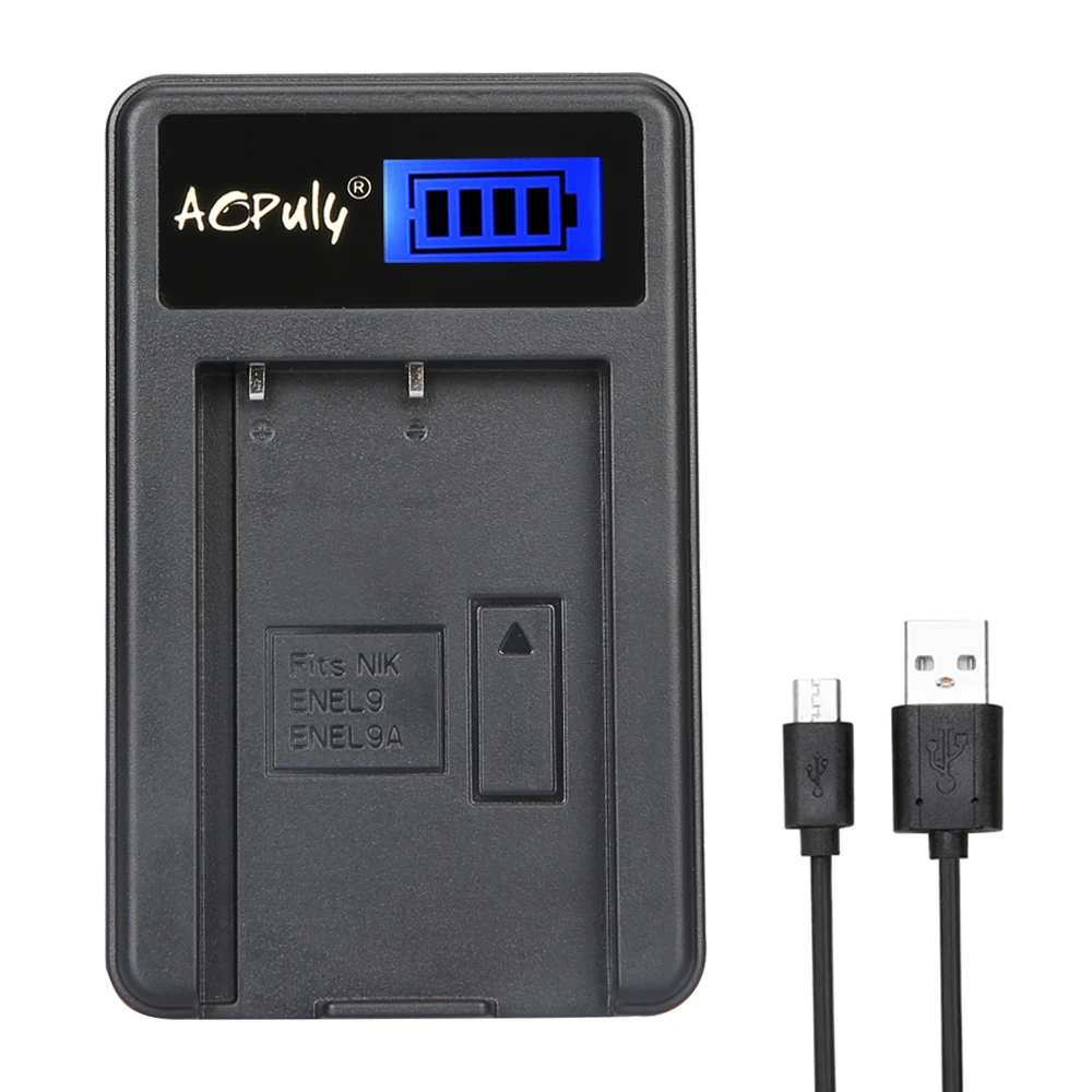 AOPULY 2 * батареи EN-EL9 EN EL9 ENEL9 аккумуляторная батарея для камеры + ЖК-зарядное