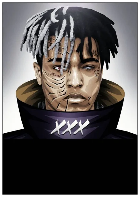 BO xianru1410-12 Модульный домашний декор настенная живопись на холсте XXXTentacion Rap хип хоп музыка звезда картины с певцом принты Северный плакат гостиная - Цвет: BO xianru1410-12