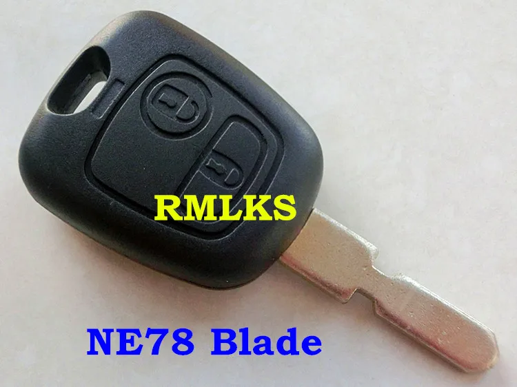

RMLKS Remote Key Shell Fit For PEUGEOT 2 Button 307 107 207 407 Case For Citroen Fob Uncut NE78 Blade