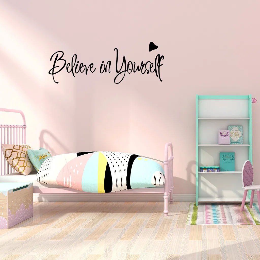 Креативные наклейки на стену верьте себе Вдохновляющие домашний декор виниловое