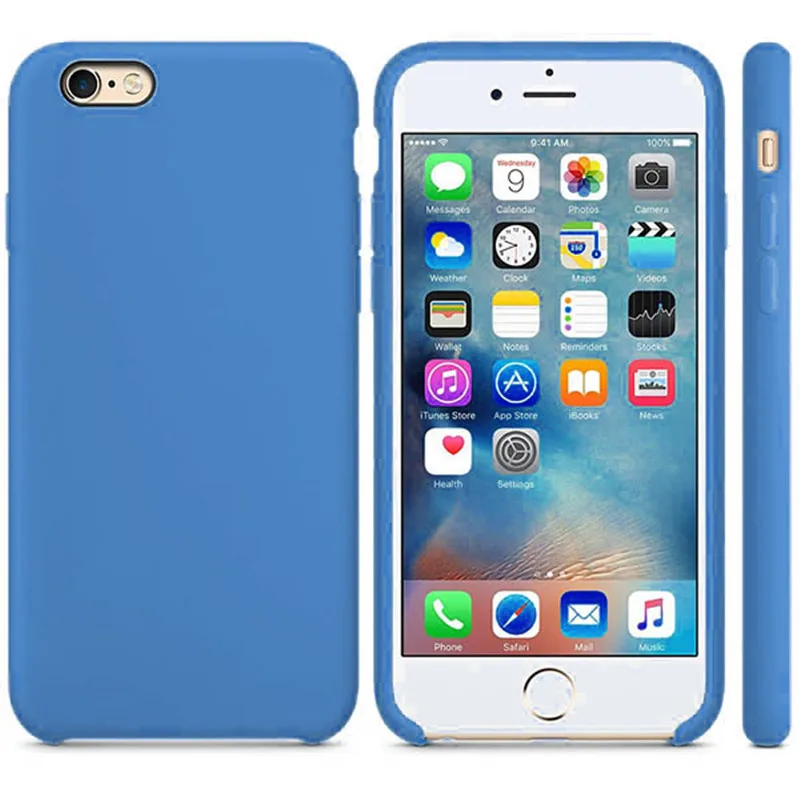 Официальный силиконовый чехол для iPhone 7 8 Plus чехол для телефона для iPhone 11 Pro X XR XS MAX чехол s для iPhone 6 S 6 S Чехол без логотипа