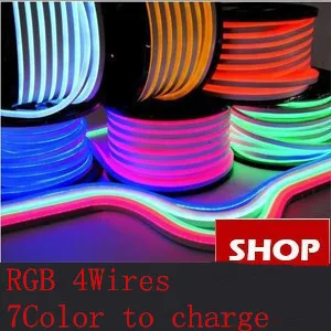 Распродажа ROHS цветная розовая светодиодная неоновая гибкая лента белая 120