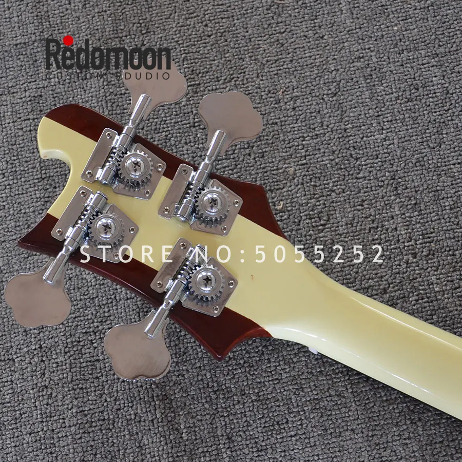 Заводской заказ 4 струны Rickenback bass 4003 с 2 гнездами шею через корпус для