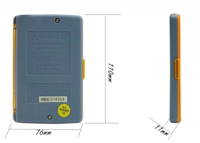 MASTECH MS8216Pocket цифровой мультиметр, тонкий мини, автоматическое удержание данных, мультиметр