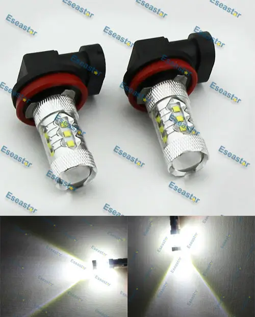 2 шт./лот 80 Вт Высокая мощность XBD led h8 c.r.e.e противотуманные led|h8 led|led h8led 80w |