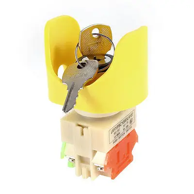 AC 660V 10A 2 Position кнопочный переключатель с фиксацией 1NO 1NC|Выключатели| |