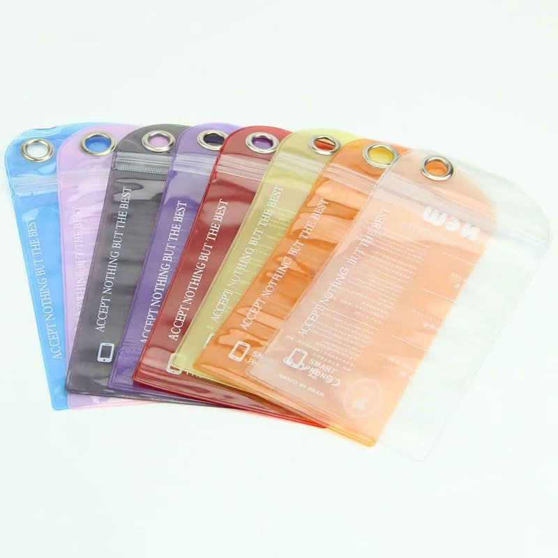 

10x20cm Mobile Phone Waterproof Storage Bag Plastic Packaging Bag Phone Accessories Outdoor Rafting Drifting Supplies