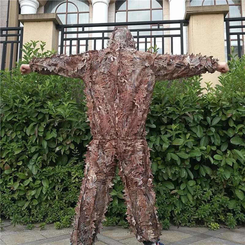 Новые три вида змей питон Узор Камуфляж ghillie костюм лазерная резка быстросохнущая охотничья одежда подходит для лета и осени