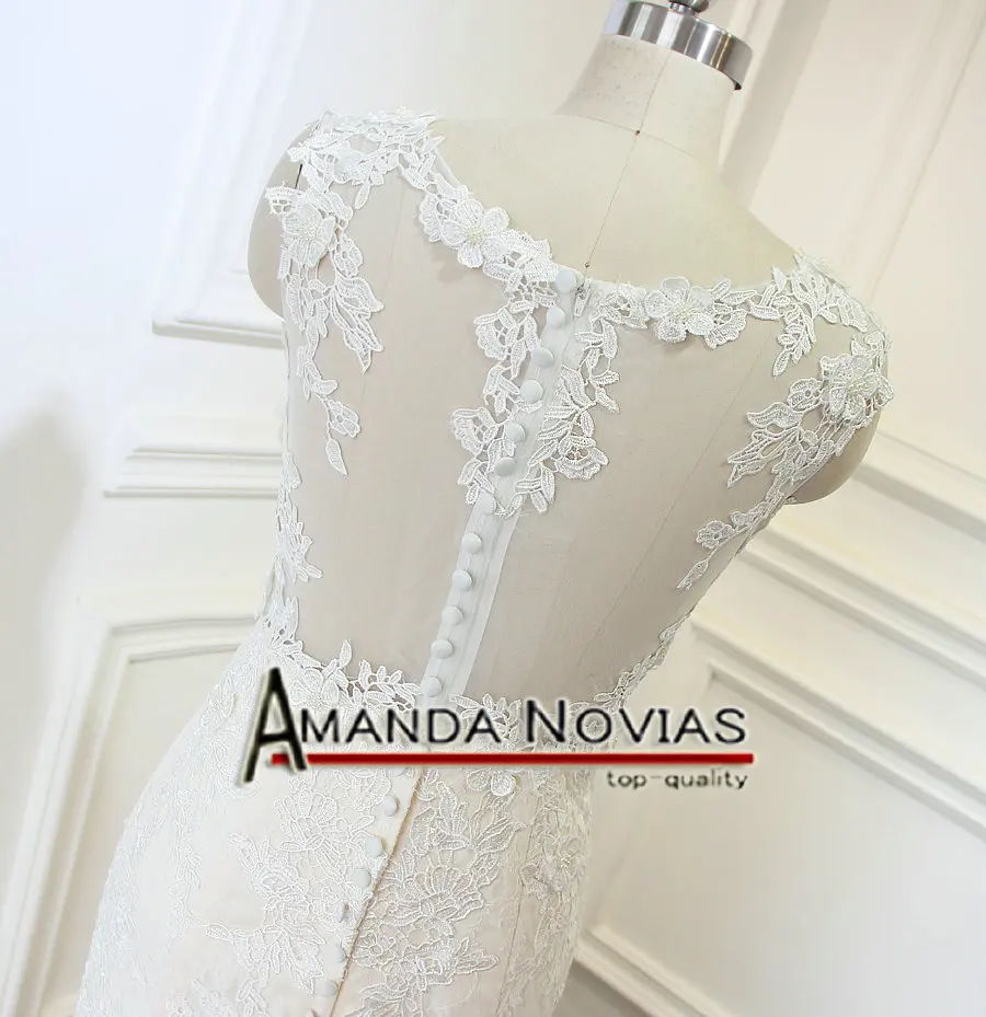 Аманда новиас Красивая новая модель Кружева Русалка Свадебные платья