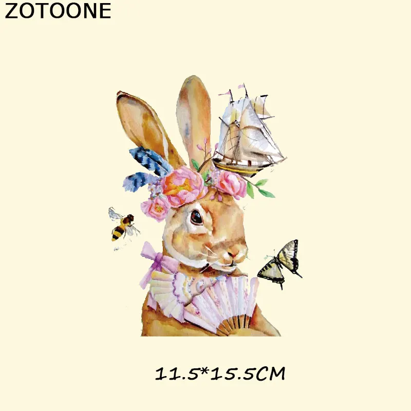 ZOTOONE милые животные нашивки модная одежда украшения патч уровень стираемые