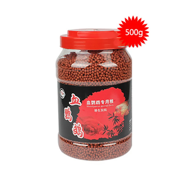 Красный попугай Cichild Fish Food Graules плавающий на воде гигантский кровавый Золотой