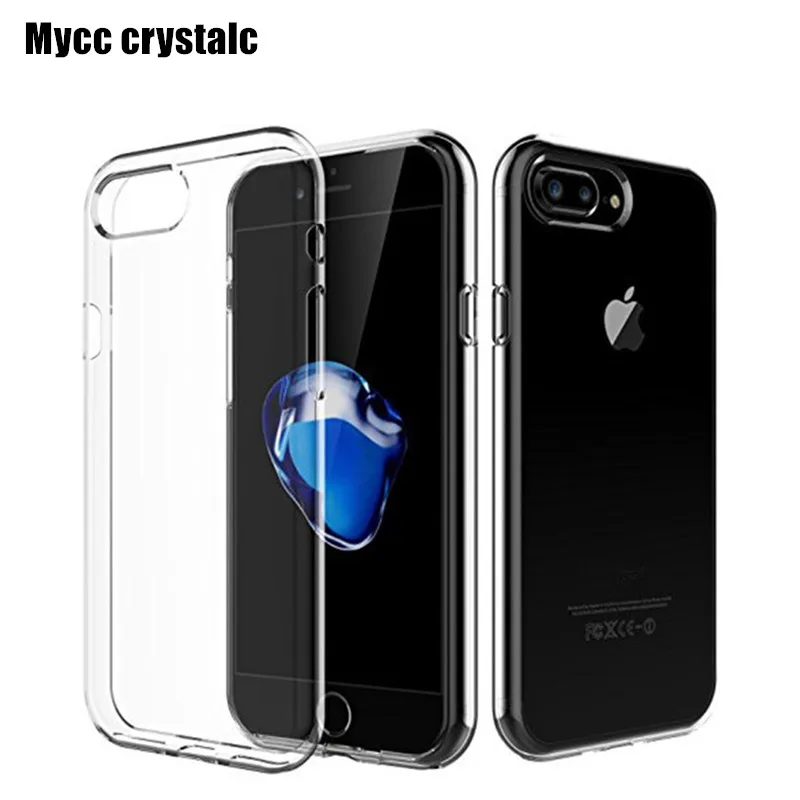 Прозрачный мягкий чехол для iPhone 7 6s 6 Plus 5 5S SE 5c 4 4S гелевый ТПУ силиконовый ультра