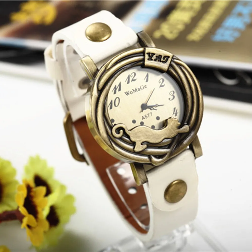 Модные женские кожаные часы популярные модные дизайнерские леопардовые