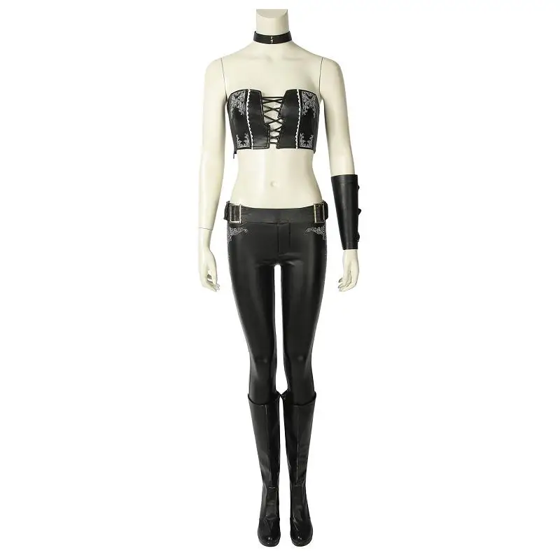 Costume with Shoes Игра DMC 5 Триш Глория косплей костюм маскарадный костюм для женщин девочек сексуальные взрослые хэллоуин кожаные реквизиты сапоги наряд на заказ - Цвет: Costume with Shoes