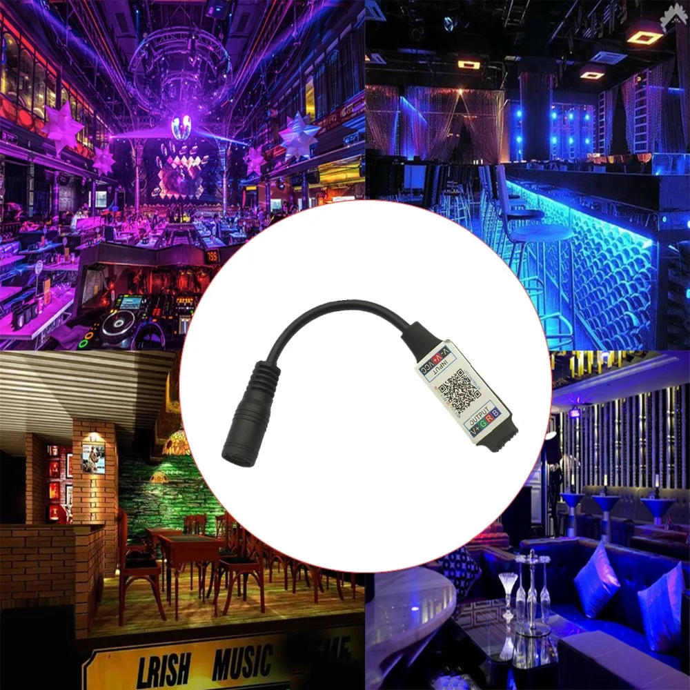 Миниатюрный Bluetooth-контроллер RGB музыкальный контроллер светильник световых лент