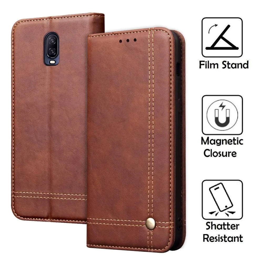 Чехол-книжка Oneplus 6T A6013 1 + 6 T винтажный кожаный защитный чехол One Plus 7 Pro 6t a6010 Mclaren с