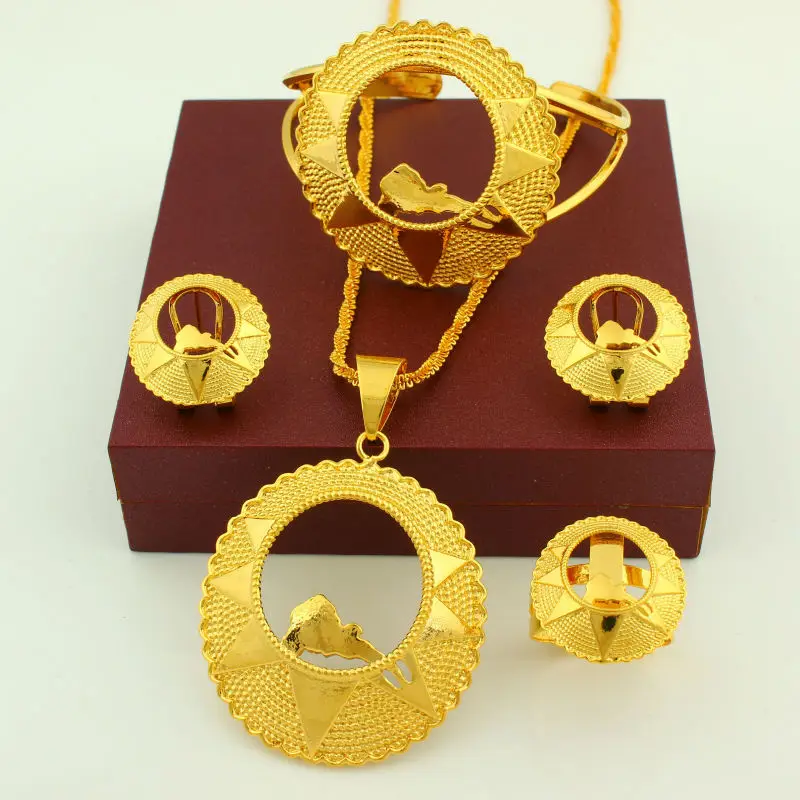 Комплект из колье и серёг с кольцом кольца|ethiopian jewelry set|wedding setethiopian |