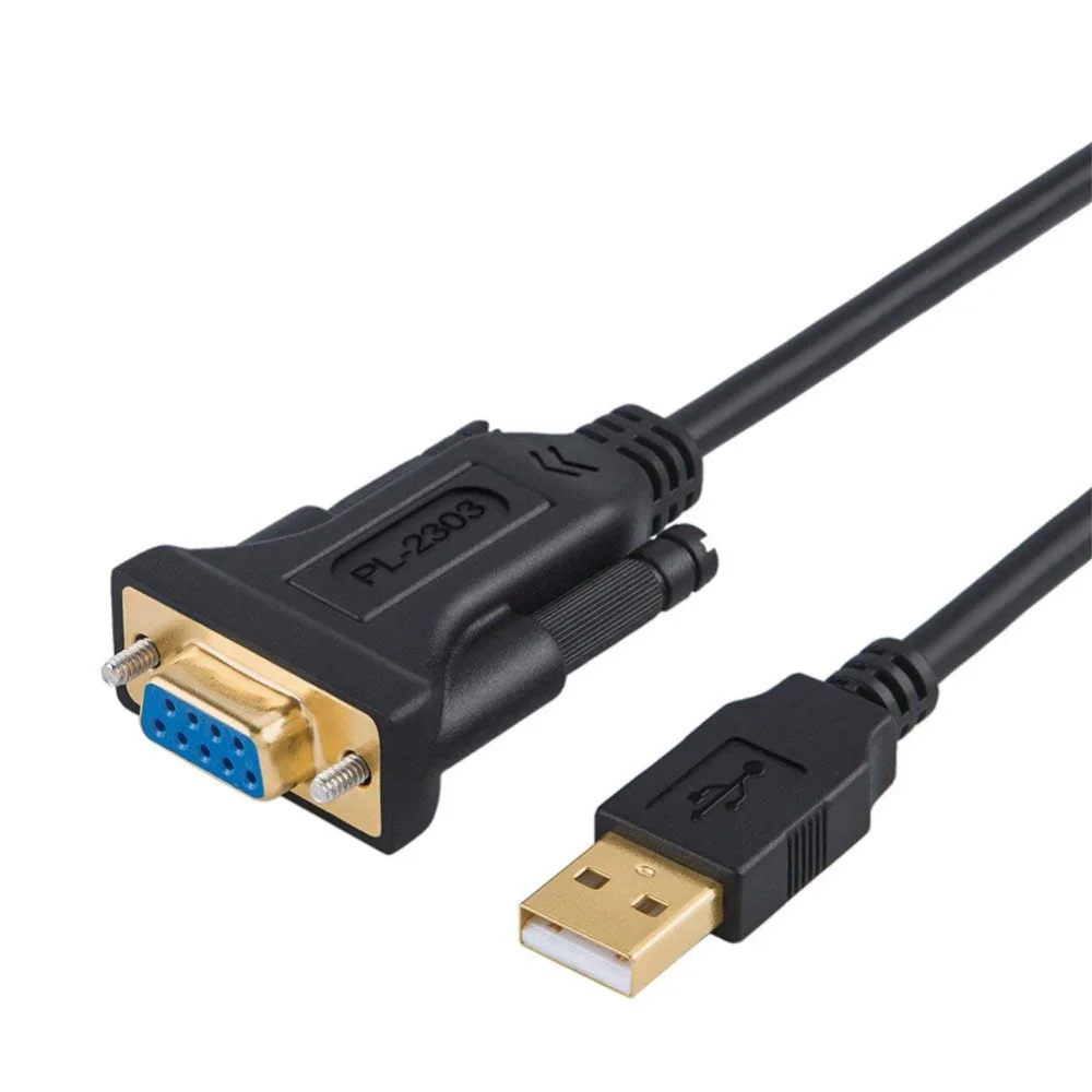 Адаптер USB RS232 с чипсетом PL2303 кабель 2 0 штекер на гнездо DB9 последовательный для