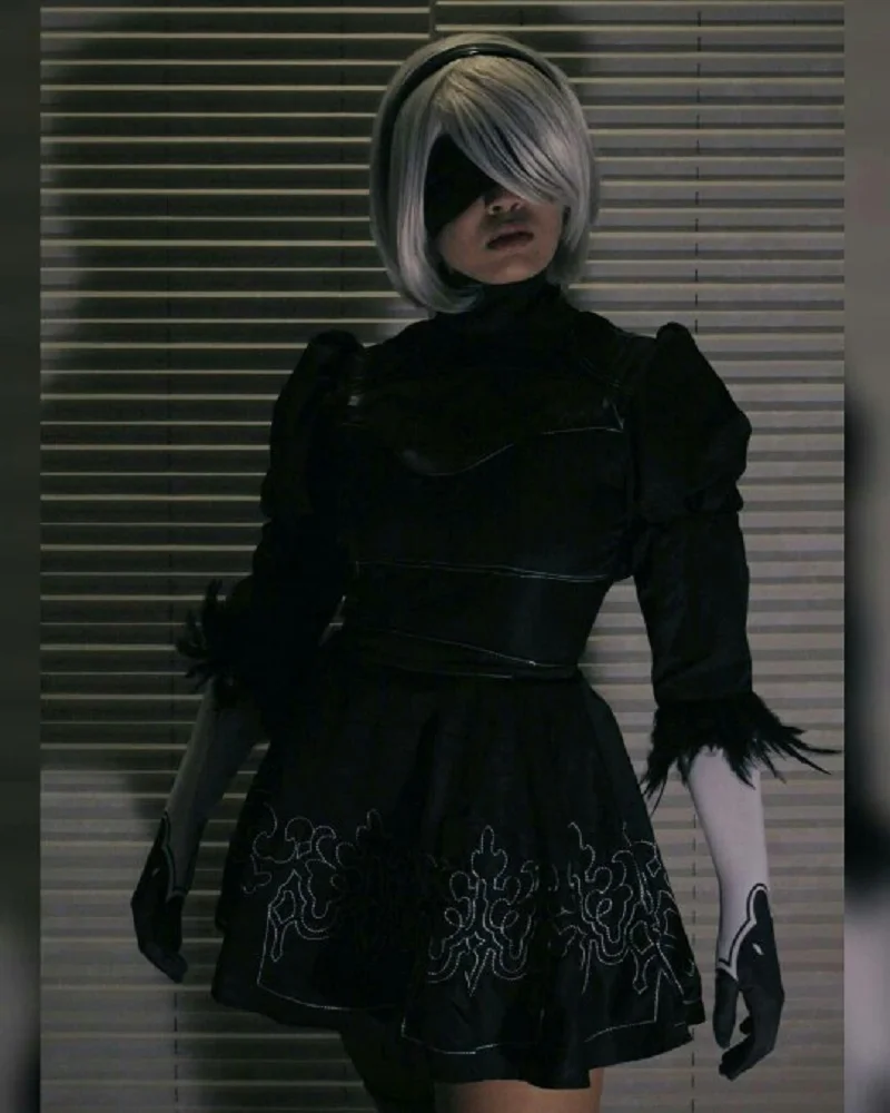Nier Automata jorha 2B сексуальный наряд игровой костюм Nier Automata Хэллоуин Косплей Костюм для женщин ролевые игры костюмы для девочек вечернее платье