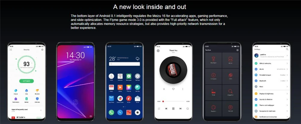 Meizu 16 16X, глобальная версия, 6 ГБ ОЗУ, 128 Гб ПЗУ, Смартфон Snapdragon 710, четыре ядра, 6,0 дюйма, 2160x1080, отпечаток пальца, мобильный телефон