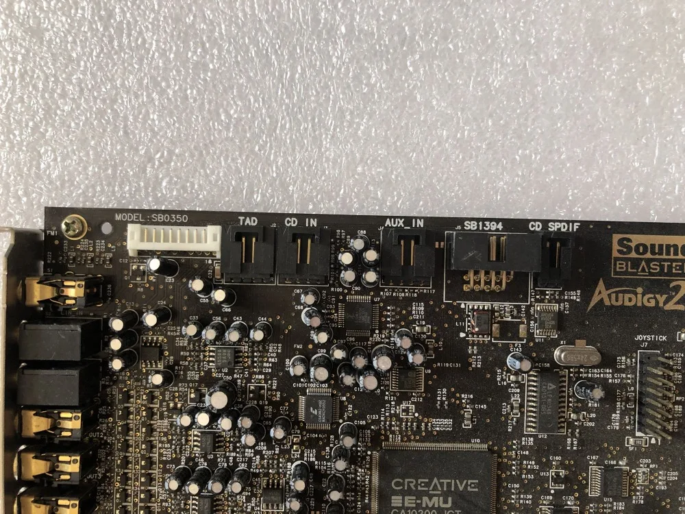 Оригинальная разборная инновационная звуковая карта Audigy2 7 1 каналов SB0350 с