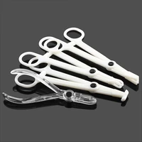1pc acrylic body piercing clamp piercing equipments round open septum piercing forceps plier clamp permanent body jewelry tool