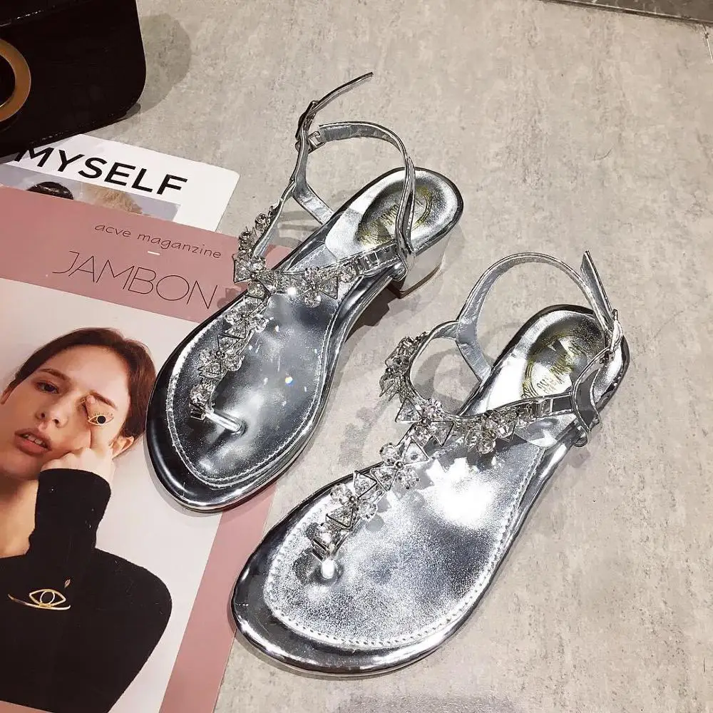 Женская обувь серебристого цвета Женские босоножки zapatos de mujer Летние с