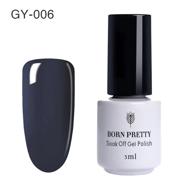 5ml GY-006 BORN PRETTY Фиолетовый УФ-Гель-лак Soak Off вино серый кофе красный серия Гель-лак для нейл-арта лак 1 бутылка 5 мл - Цвет: 5ml GY-006