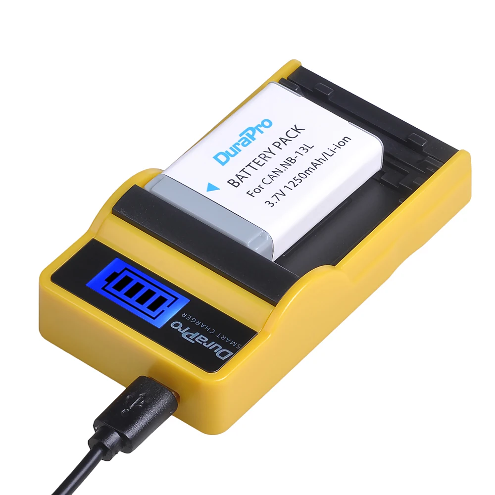 1 шт. NB-13L NB 13L 1250 мАч аккумуляторная батарея для камеры + USB зарядное устройство Canon