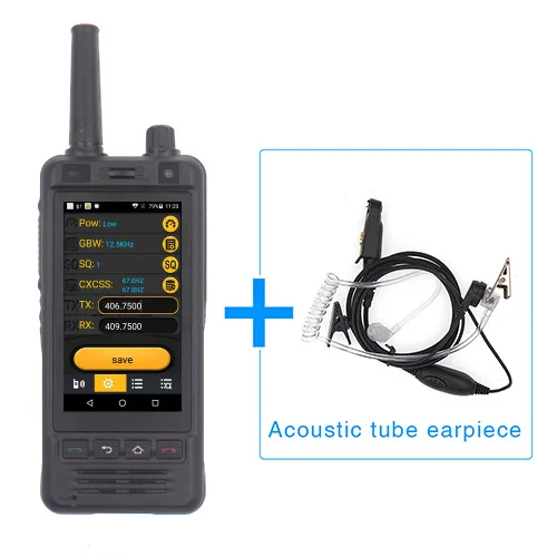 W5-Earpiece 1 Anysecu W5 сеть радио 3g Android 6,0 мобильный телефон IP67 5000 мАч PTT радио UHF рация Bluetooth Wifi gps REAL PTT ZELLO - Цвет: W5-Earpiece 1