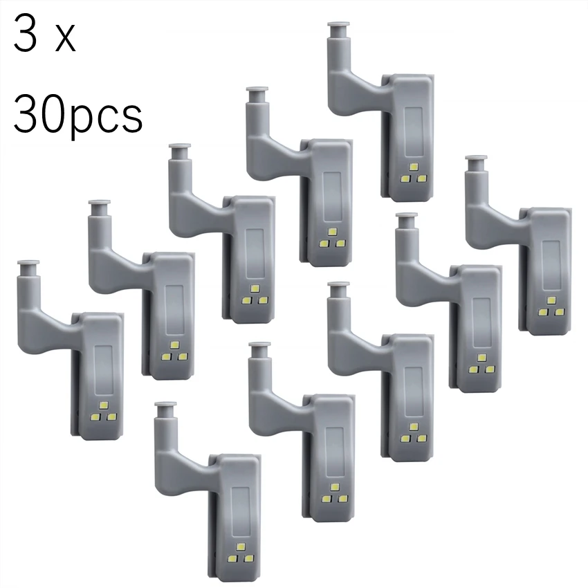 30 шт. Универсальный светодиодная подсветка под шкаф со стеклянными дверями