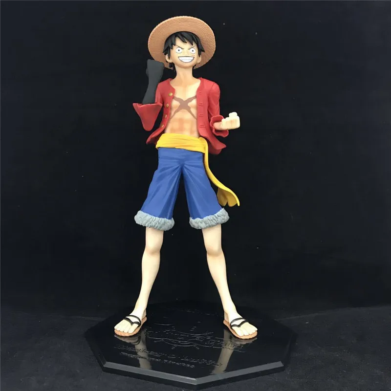23 см аниме Eiichiro Oda цельная фигурка игрушка обезьяна D соломенная шляпа Луффи