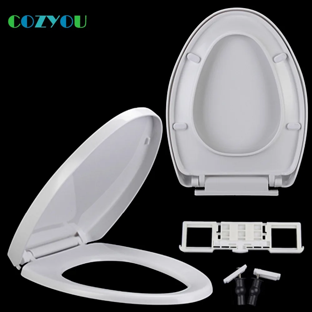 

COZYOU PP Toilet seat V shape soft close Quick Release toilet lid Easy Clean Length 443mm - 468mm,width 355mm - 365mm GBP17300PV