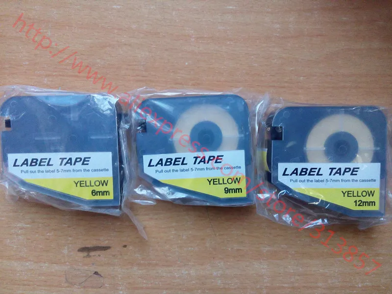 Кабель маркер ID принтер этикетка лента кассета желтого цвета 9 мм для LMARK