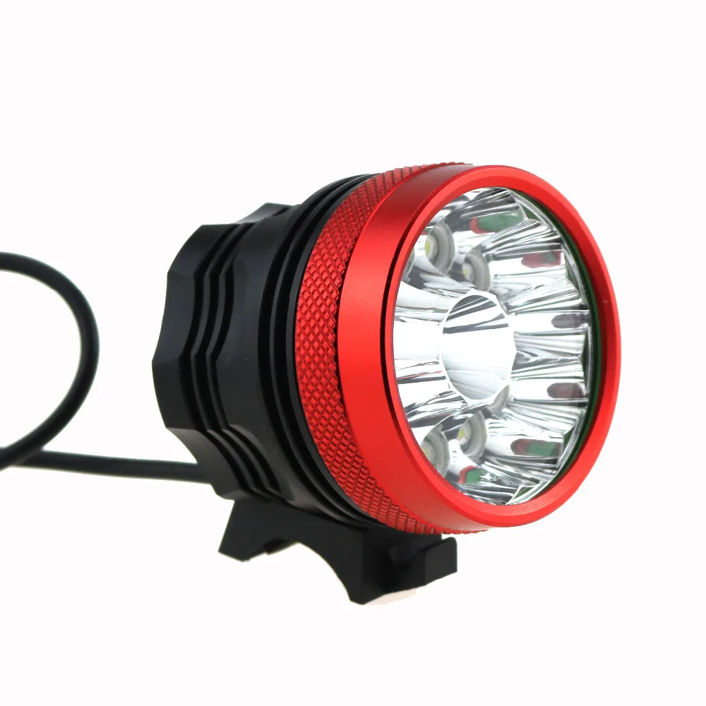 Велосипедная фара 15x Cree XML T6 25000LM перезаряжаемая лампа аксессуары для велоспорта +
